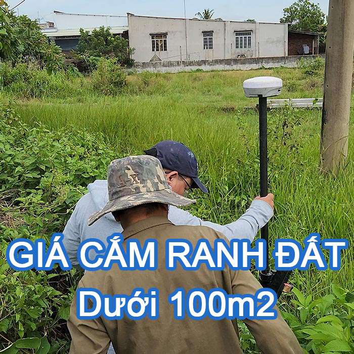Đo đạc cắm ranh đất bằng tọa độ dưới 100m2